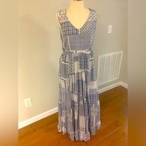 Johnny Was Silk Tiered Maxi Dress